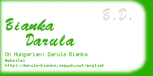 bianka darula business card